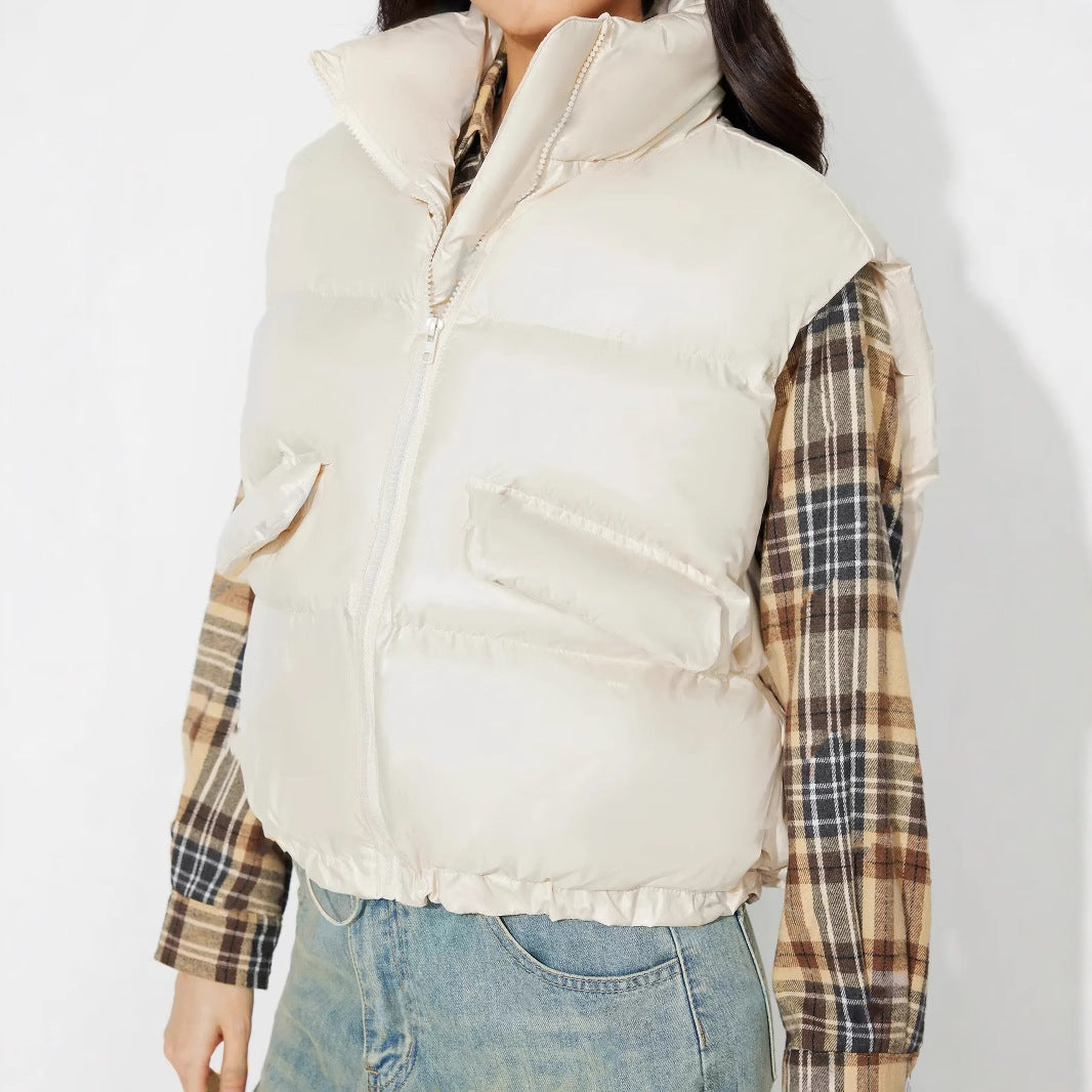 Gilet matelassé pour femmes avec col montant et poches pratiques Levoire