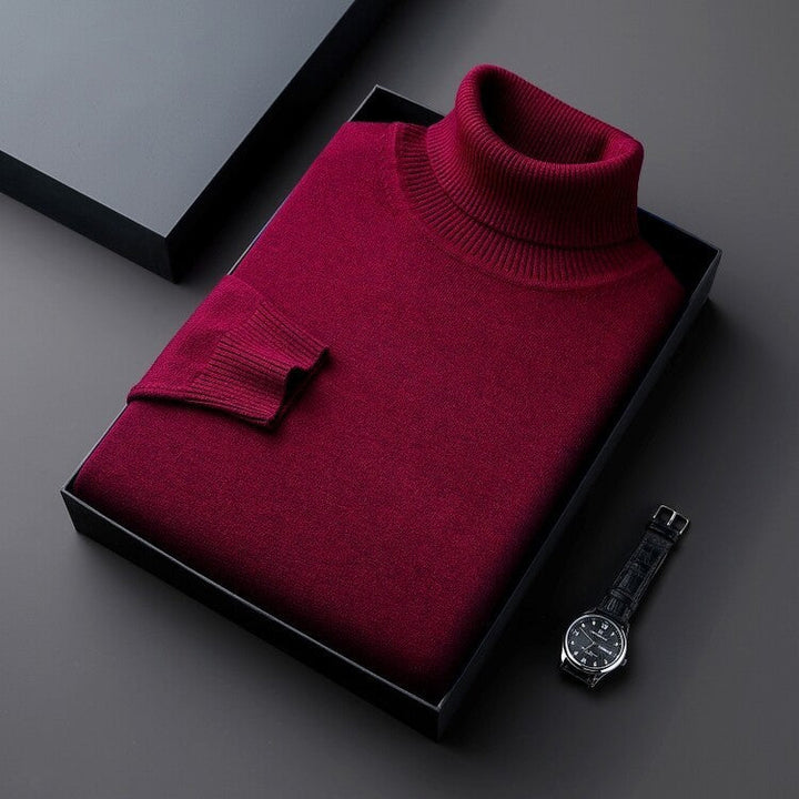 Levoire | Col En Tricot Élégant Pour Plus De Style Et De Confort. Rouge foncé
