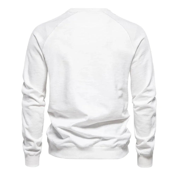 Levoire | Pull à col rond uni pour hommes