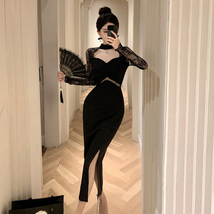 Levoire | Robe dos nu Nouvelle combinaison de dentelle Robe dos nu