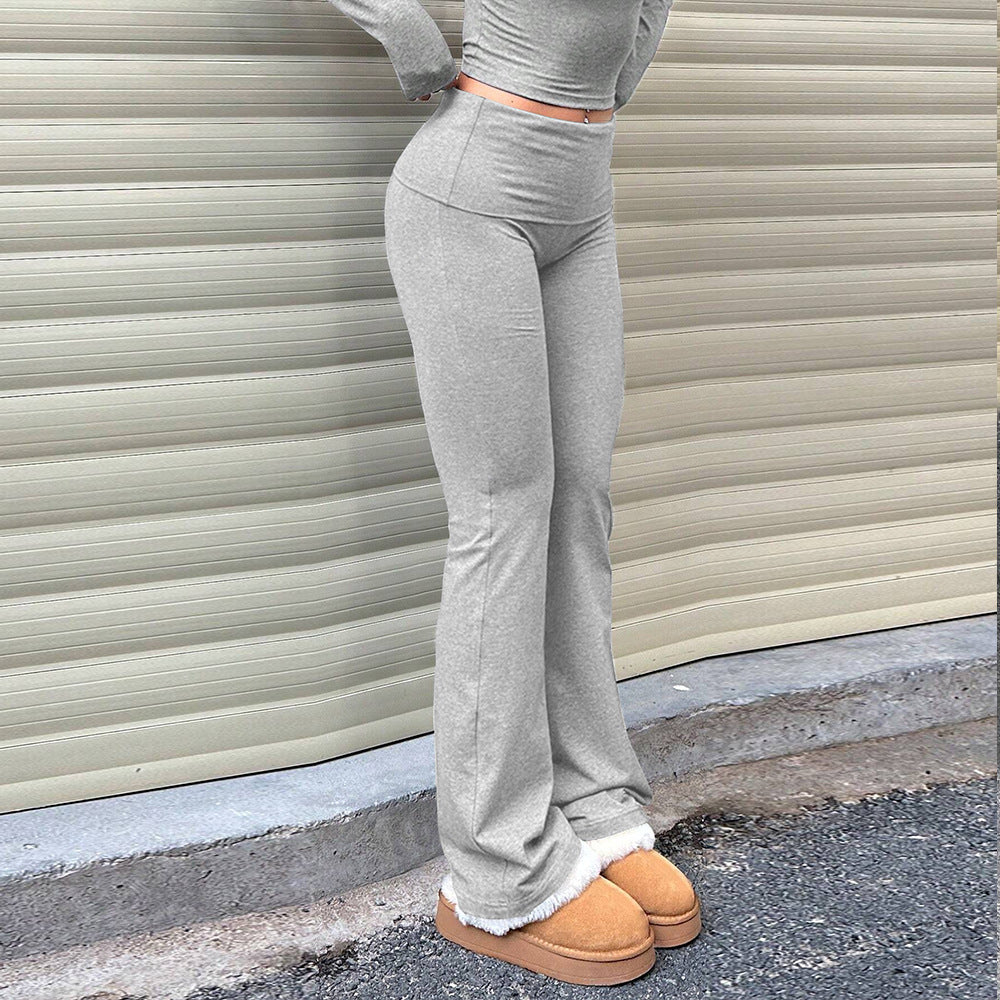 Pantalons de lounge pour femmes dans un style évasé élégant avec doublure douce Levoire