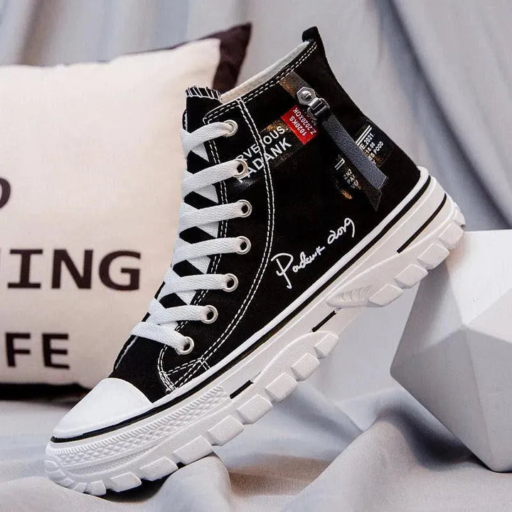 Levoire | Chaussures à talons pour hommes – Style urbain et confort décontracté Noir