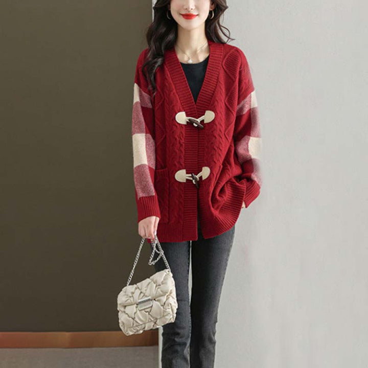Levoire | Veste En Tricot À Carreaux Vintage