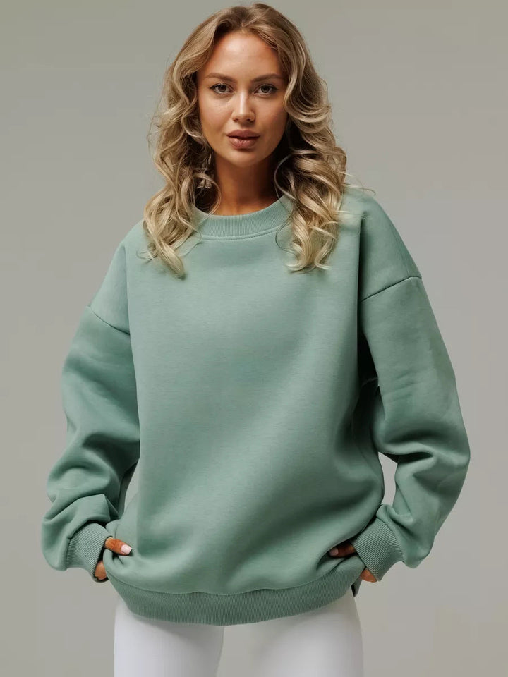 Levoire | Haut en tricot ample à col rond Vert