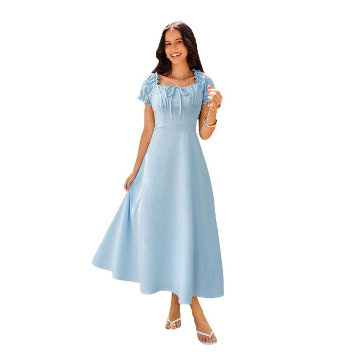 Robe maxi pour femmes avec manches bouffantes Levoire