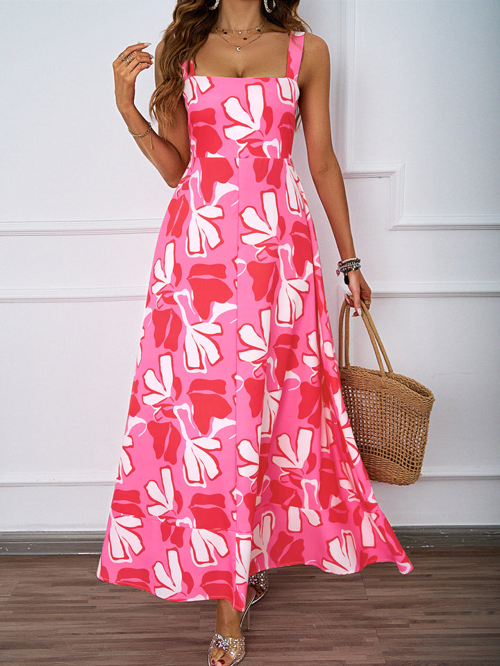 Robe maxi femme avec design floral et bretelles sophistiquées Levoire