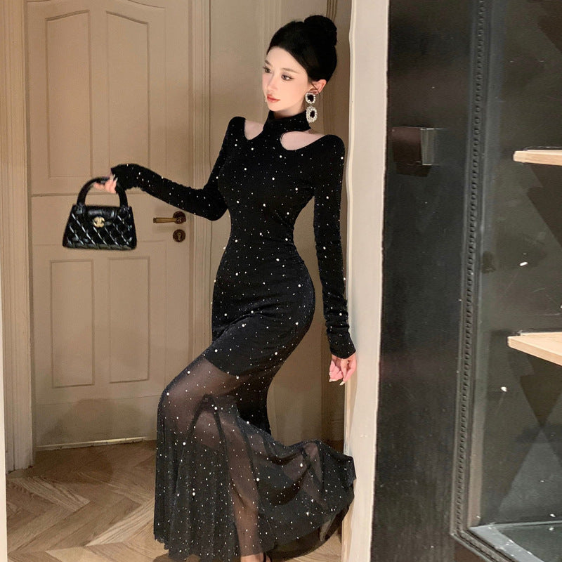 Levoire | Glamourösi Halterneck Taille Long Robe de Soirée