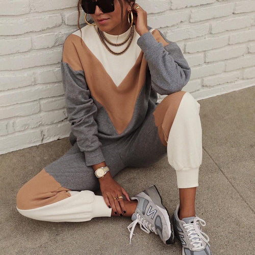 Levoire | Ensemble à deux pièces avec un sweat-shirt élégant assorti aux couleurs
