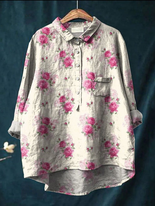 Levoire | Blouse À Fleurs Classique Impression 7