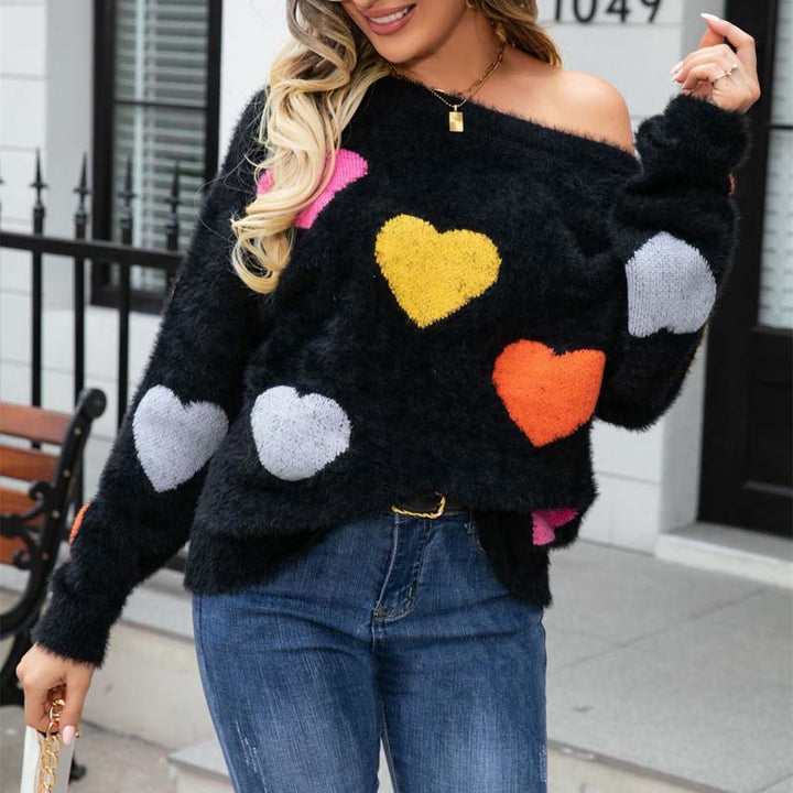 Levoire | En Tricot À Motif Coeur