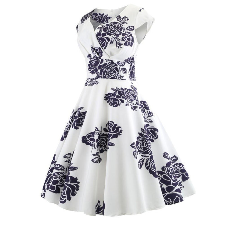 Robe portefeuille femme avec imprimé floral et jupe évasée Levoire