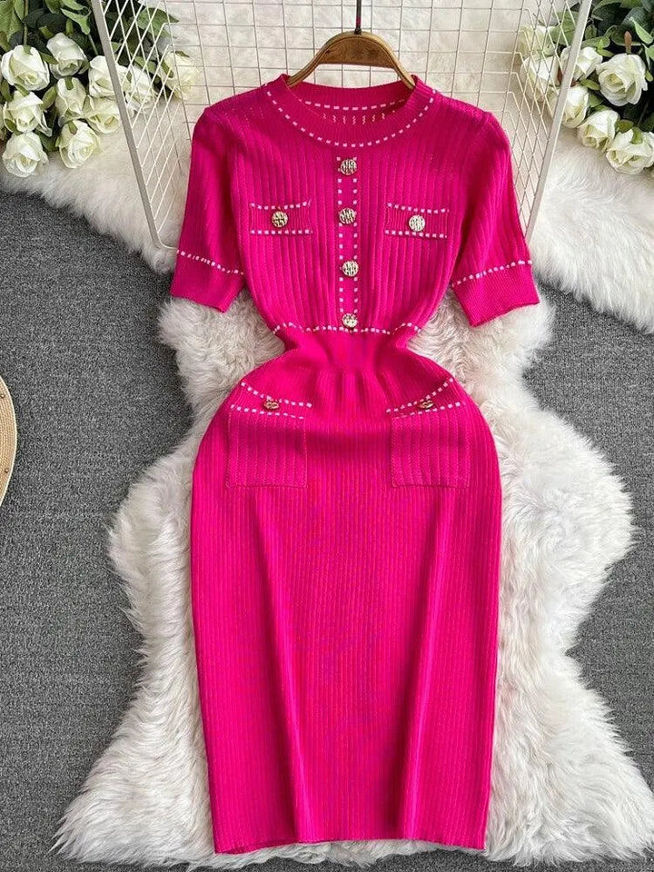 Levoire | Robe à longueur genou ajustée à la taille haute