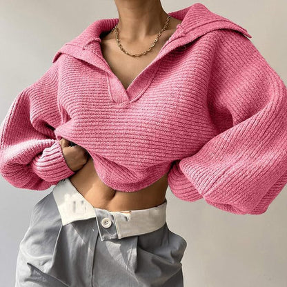 Levoire | Pull à col en tricot élégant Rosa