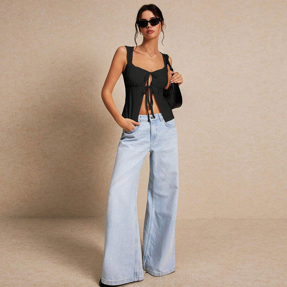 Chemisier pour femmes avec fronces et bande à nouer à la mode Levoire
