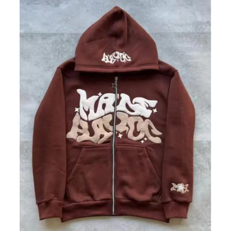 Veste à capuche pour femmes avec lettrage graphique et coupe décontractée Levoire
