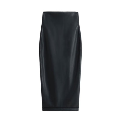 Levoire | Chic Printemps Jupe Longue Ouverte noir