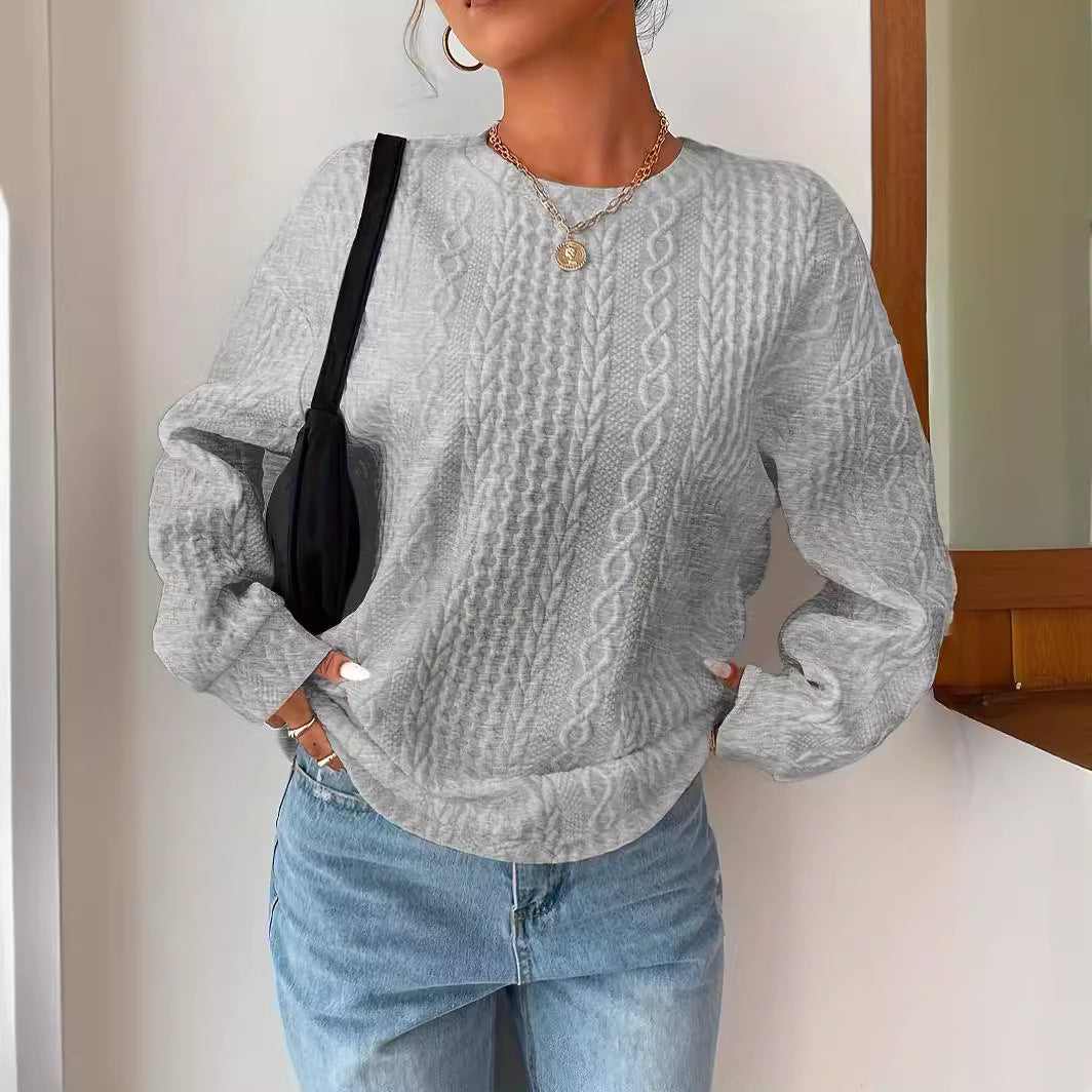 Sweater en tricot pour femmes avec look texturé et coupe décontractée Levoire