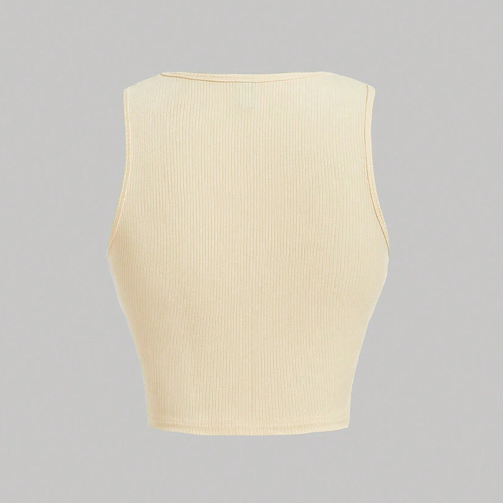 Haut court pour femmes avec des détails volants et un design tendance Levoire