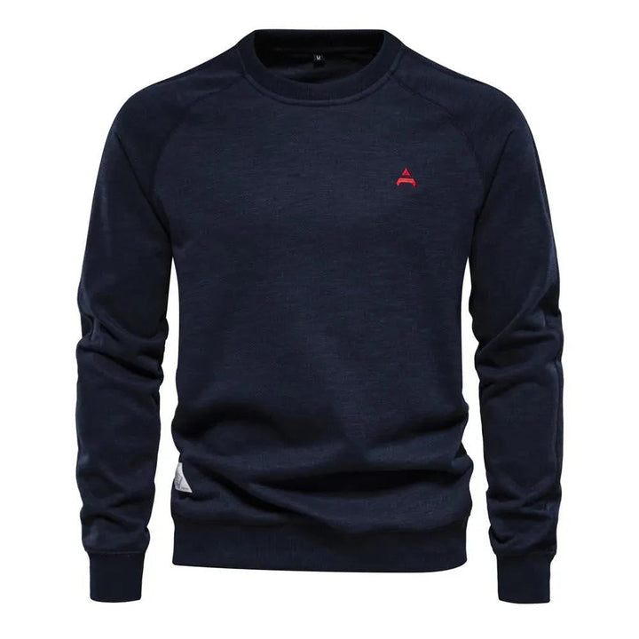 Levoire | Pull à col rond uni pour hommes Merensininen