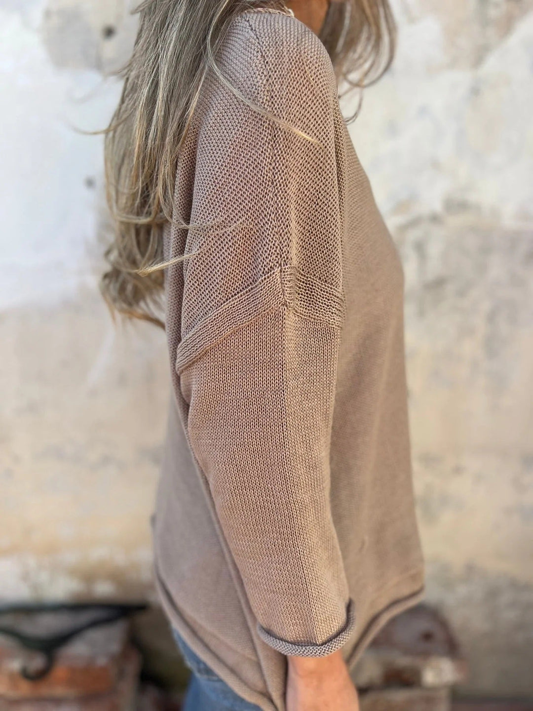 Levoire | Haut En Tricot Décontracté À Col En V Avec Poches