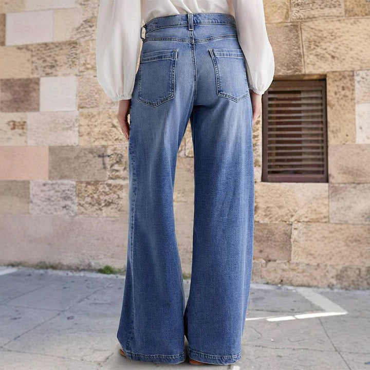 Pantalon en jeans large pour femmes Levoire