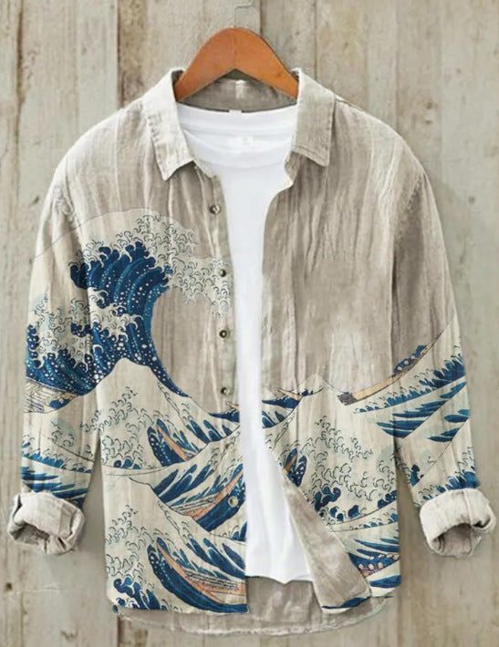 Levoire | Chemise Japonaise En Lin Mélangé