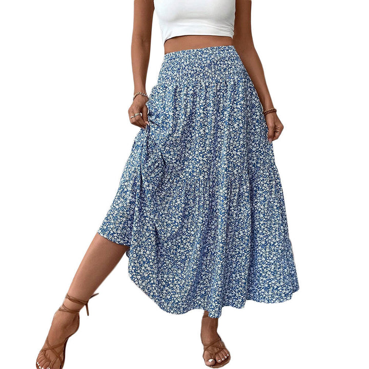 Robe maxi femme avec motifs floraux et taille élastique Levoire