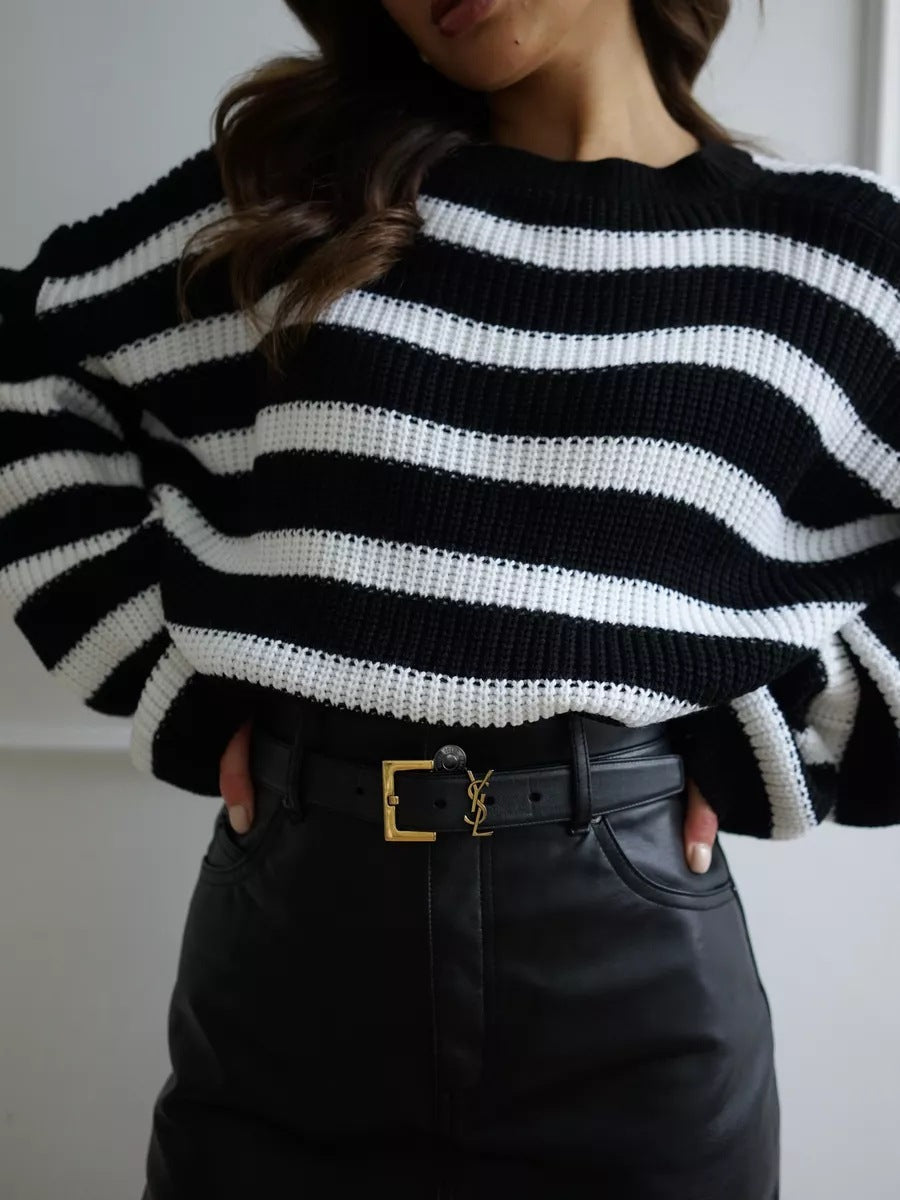 Levoire | Confortable, ample pull en tricot en laine Raidoitus