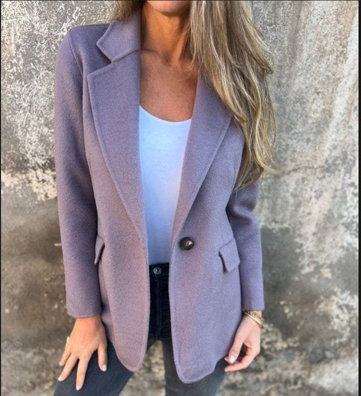 Veste blazer élégante pour femmes en polaire douce Levoire
