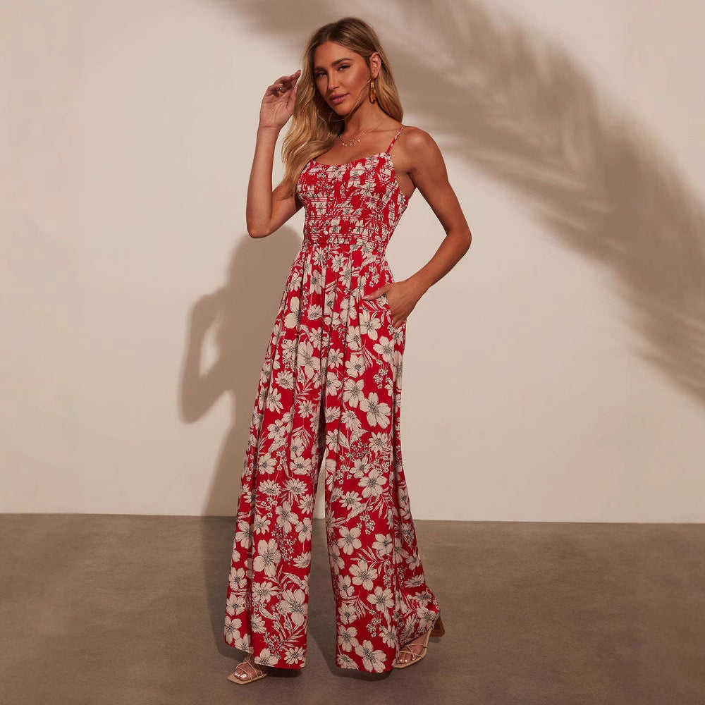 Robe maxi élégante décontractée pour femmes avec des motifs floraux Levoire