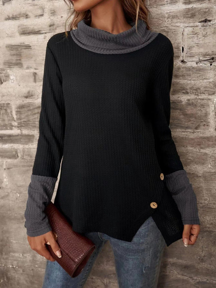 Levoire | Pull En Cachemire Élégant Hiver Noir