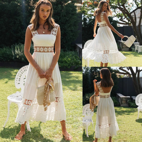 Robe de cocktail en dentelle pour femmes Levoire