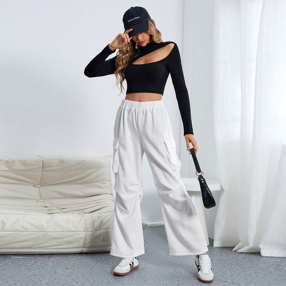 Pantalons cargo pour femmes avec une coupe ample et des poches pratiques Levoire
