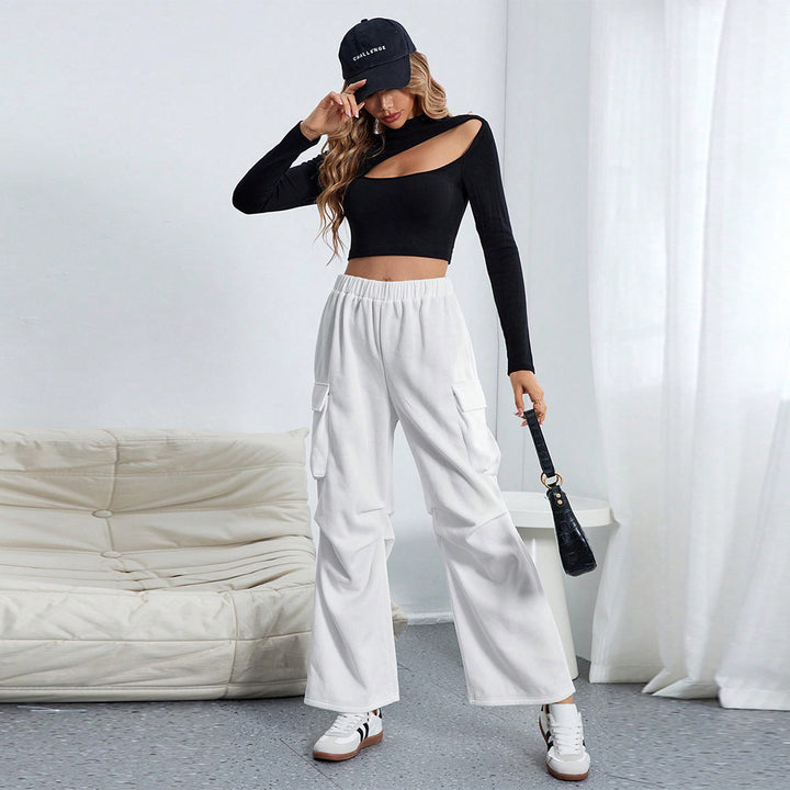 Pantalons cargo pour femmes avec coupe ample et poches pratiques Levoire
