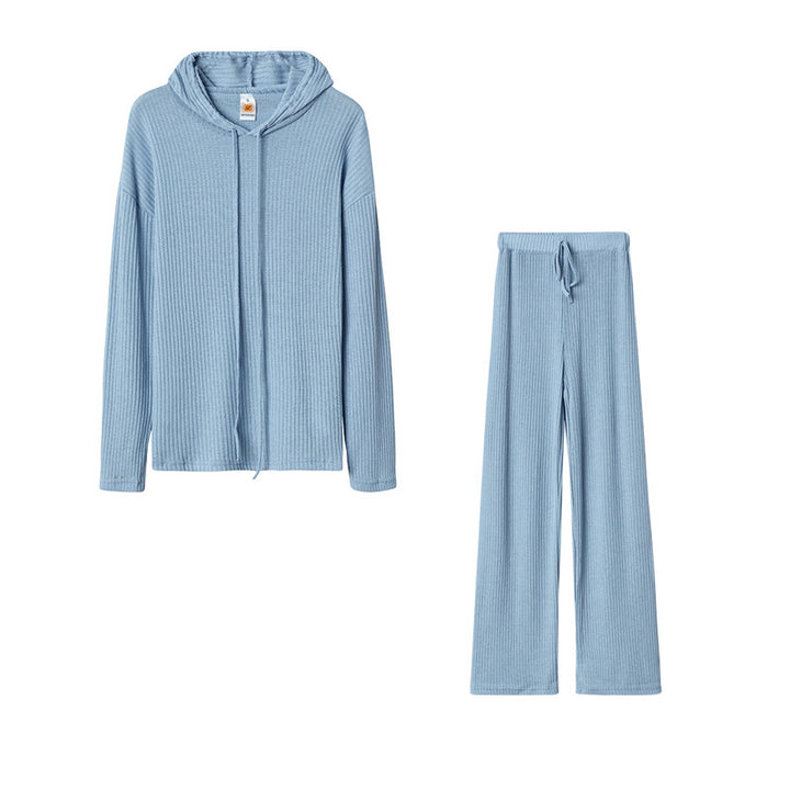 Women's Relax Suit with Hood and Wide Leg Levoire