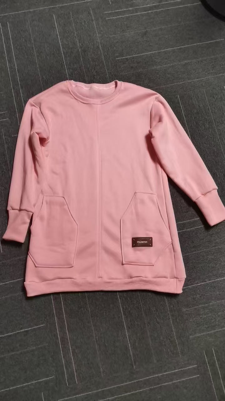 Robe sweatshirt pour femmes avec poches latérales pratiques et design moderne Levoire
