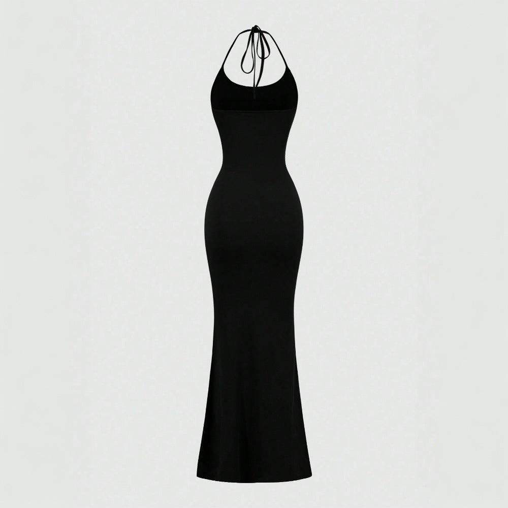 Robe maxi moulante pour femmes avec design de maintien et coupe slim Levoire