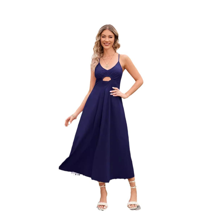 Robe maxi femme avec découpe et silhouette fluide Levoire