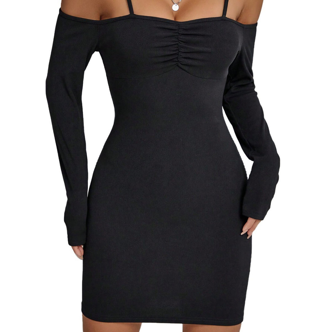 Robe mini femme avec design décolleté et détail de volants élégant Levoire