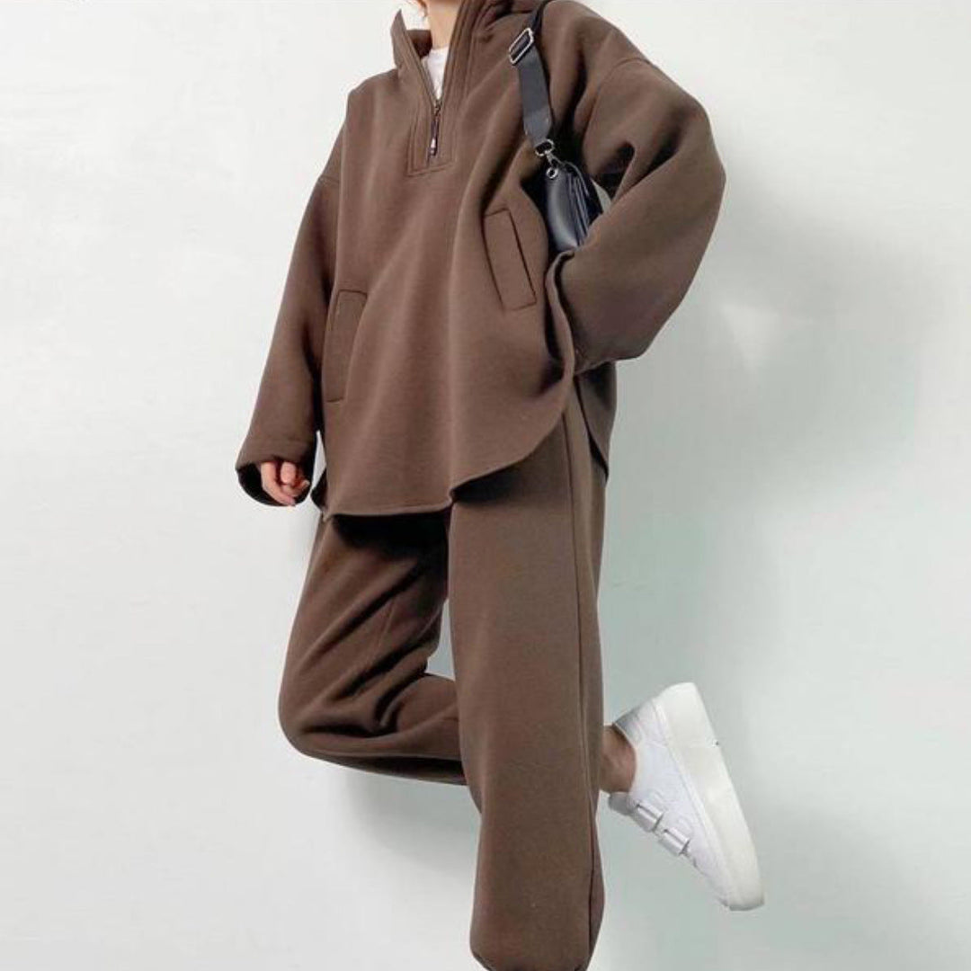 Levoire | Sweat à capuche relaxant central - ensemble deux pièces
