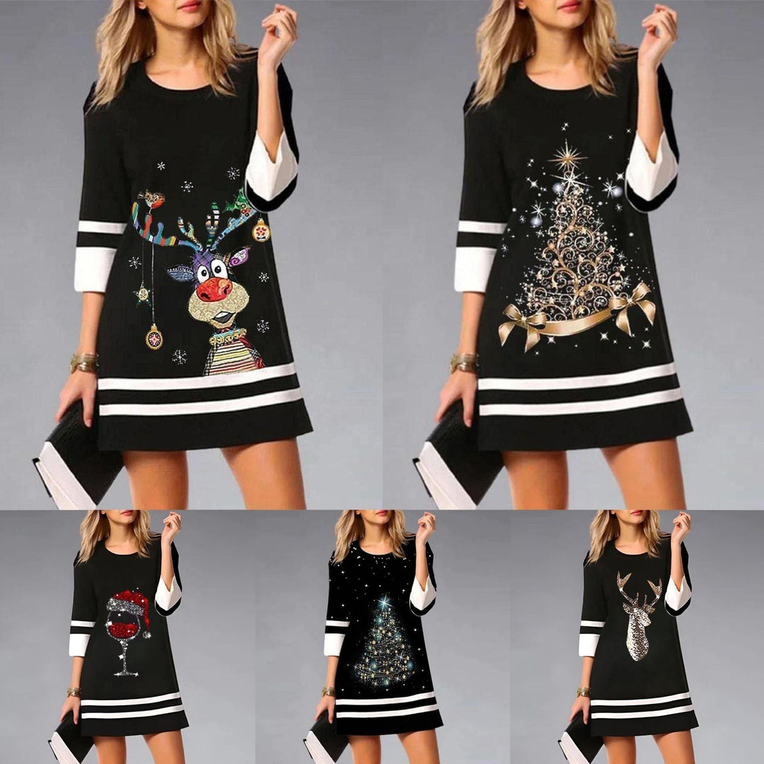 Levoire | Robe à col rond à manches courtes
