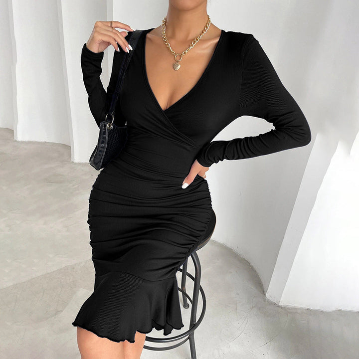 Levoire | Robe de sirène à fronces Robe de sirène ajustée