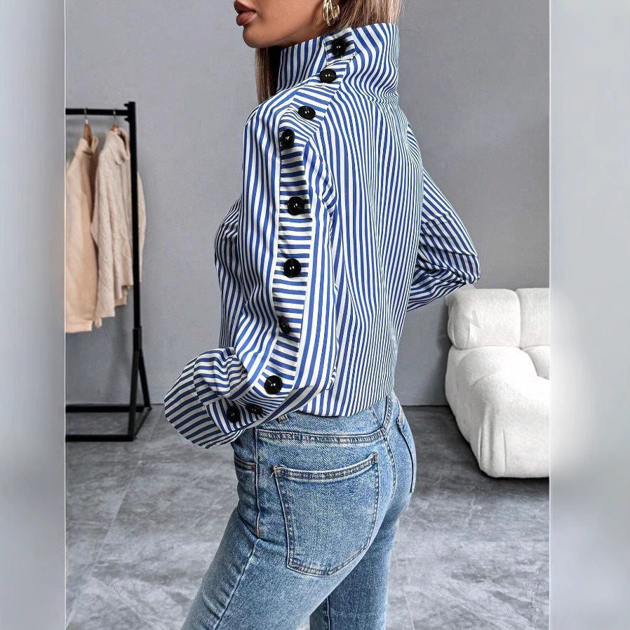 Levoire | Chemise Rayée À Col Large