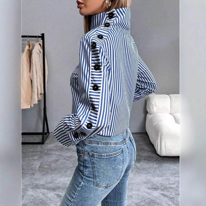 Levoire | Chemise Rayée À Col Large