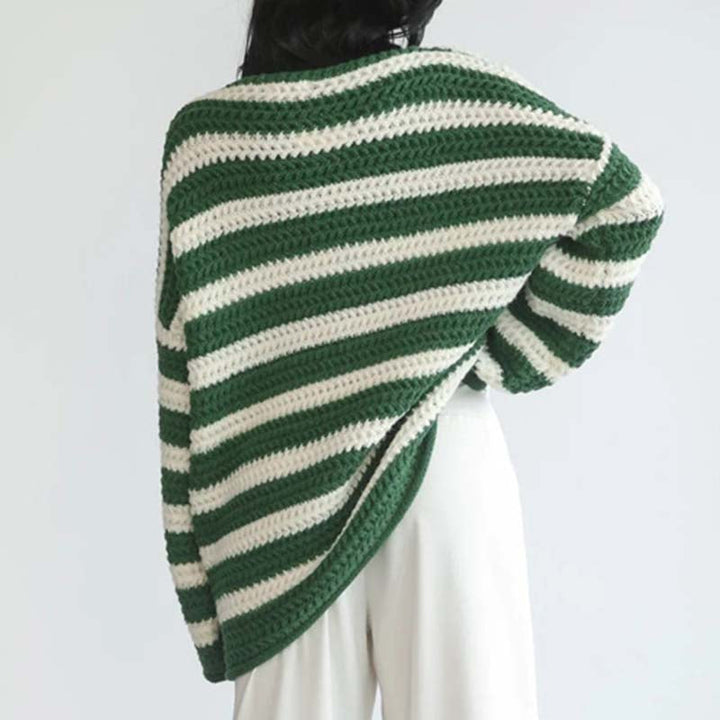 Levoire | En Tricot Rayé Décontracté