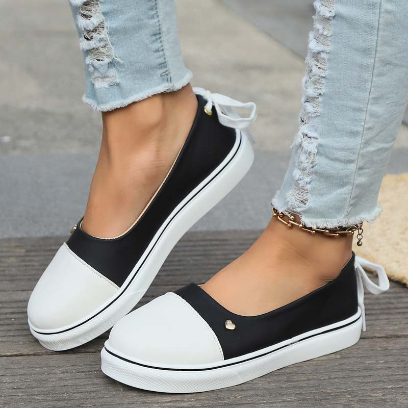 Levoire | Hauskuja Matala Slip On Sneaker Avec Lacets Pour Femmes Noir