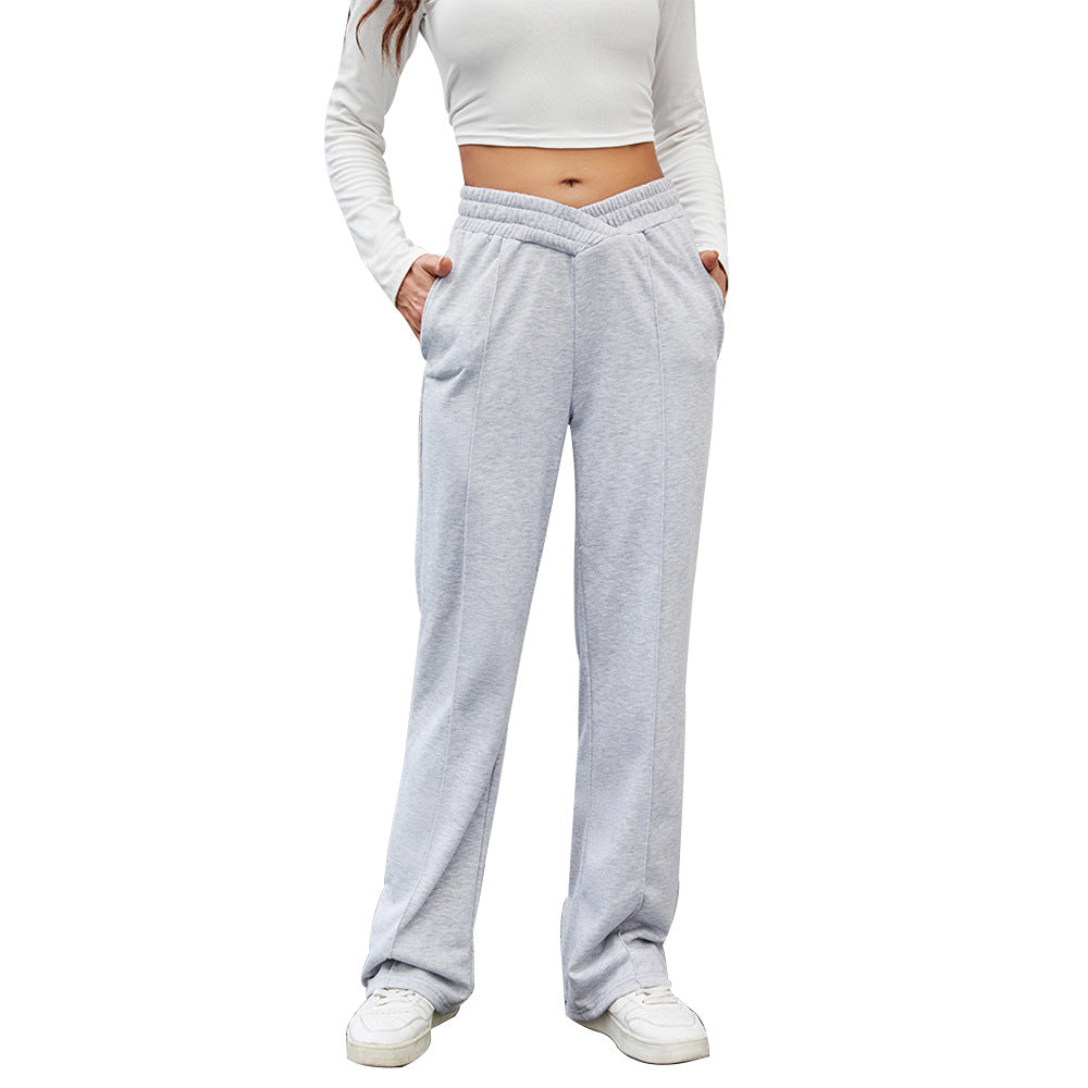 Pantalon de loisirs confortable pour femmes avec taille élastique et poches pratiques Levoire
