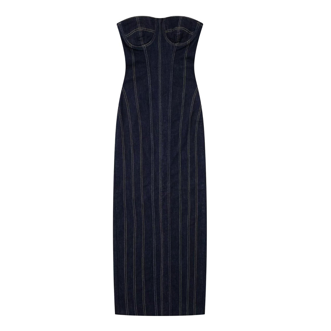 Levoire | Robe en denim sans manches d'été