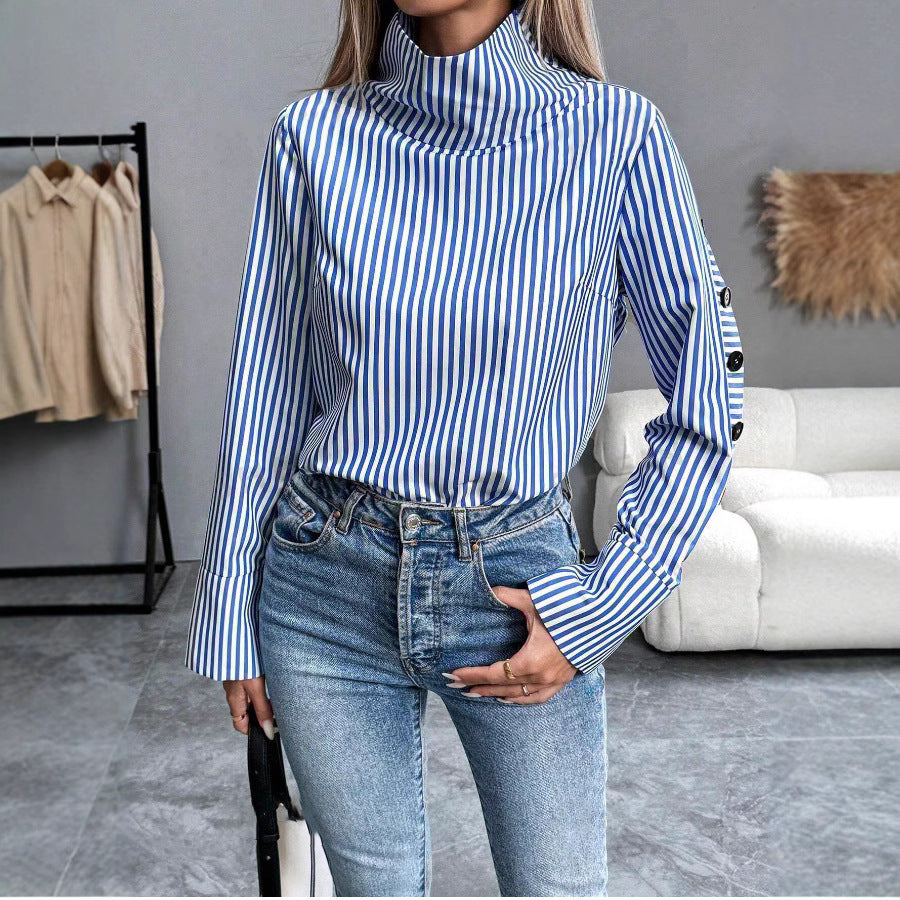 Levoire | Chemise Rayée À Col Large