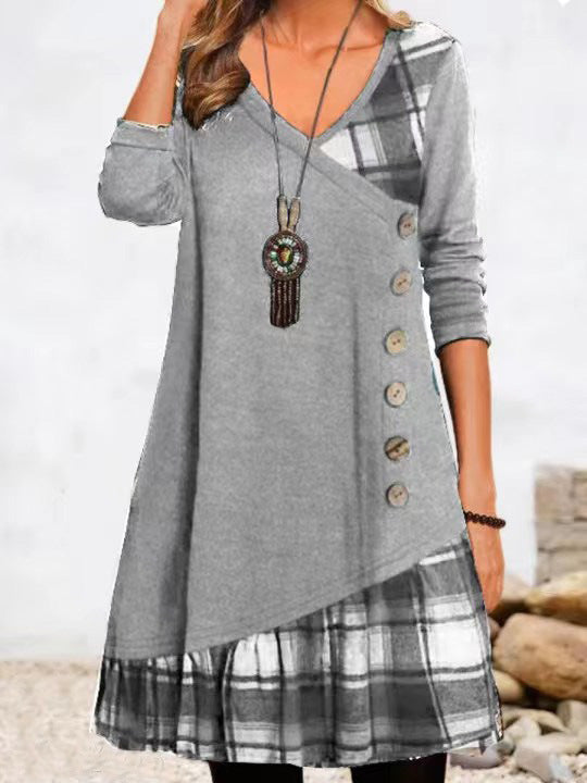 Levoire | Robe à motifs Gris clair